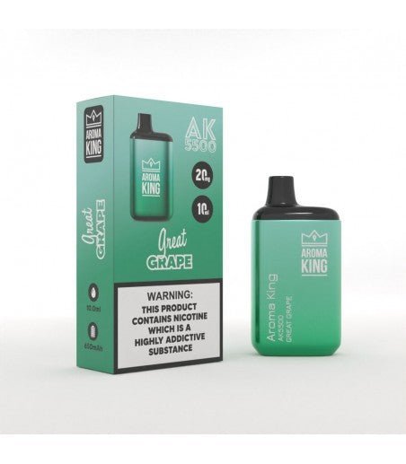 Aroma King Metallic 5500 Box Of 10 Disposable Vape Kit - 20mg - ECIGSTOREUK