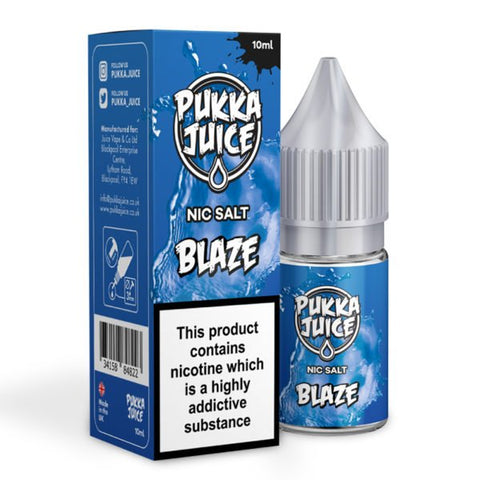 Blaze Nic Salt E-Liquid by Pukka Juice 10ml - ECIGSTOREUK