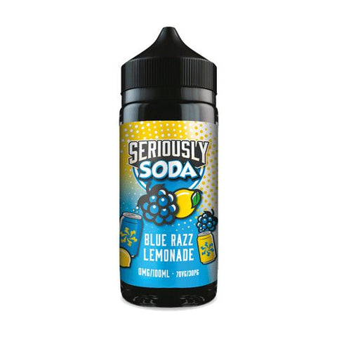 Blue Razz Lemonade E-liquid Shortfill by Seriously Soda 100ml - ECIGSTOREUK