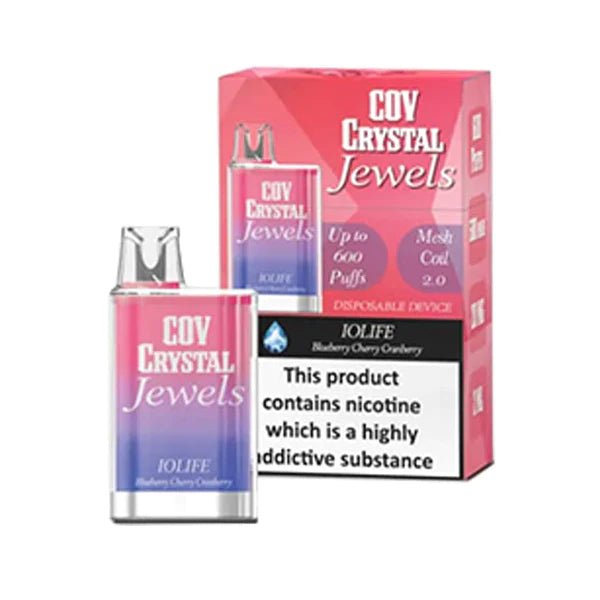 Cov Crystal Jewels 600 Box Of 10 Disposable Vape Device 20mg