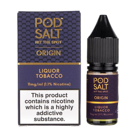Liquor Tobacco Nicotine Salt by Pod Salt Origin 10ml - ECIGSTOREUK