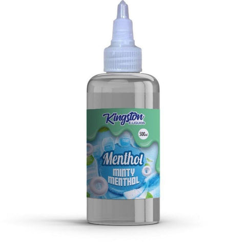 Minty Menthol Shortfill E Liquid By Kingston 500ml - ECIGSTOREUK