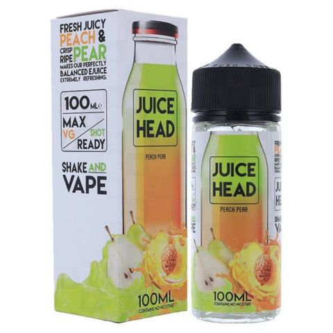 Peach Pear E-Liquid Shortfill by Juice Head 100ml - ECIGSTOREUK