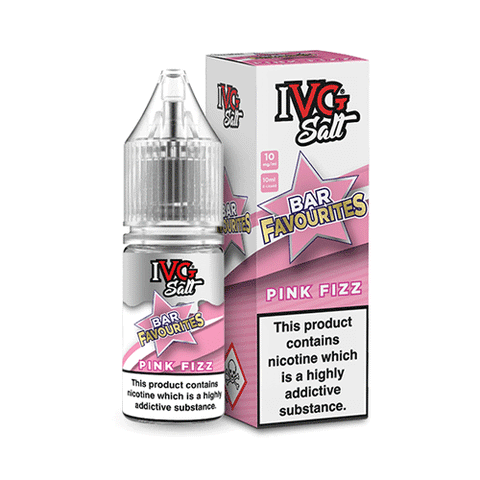 Pink Fizz Nic Salt E-Liquid By IVG Bar Favourites 10x10ml - ECIGSTOREUK