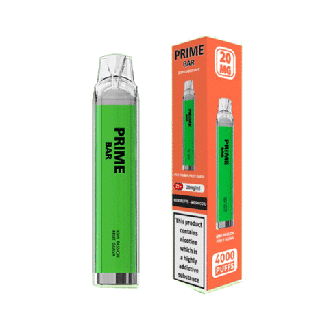 Prime Bar 4000 Box Of 10 Disposable Vape Kit - 20mg - ECIGSTOREUK