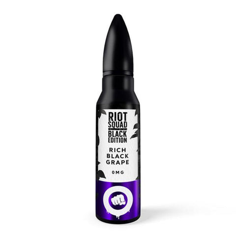 Rich Black Grape E-Liquid Shortfill by Riot Squad Black Edition 50ml - ECIGSTOREUK