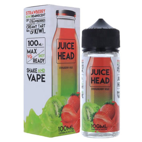 Strawberry Kiwi E-Liquid Shortfill by Juice Head 100ml - ECIGSTOREUK