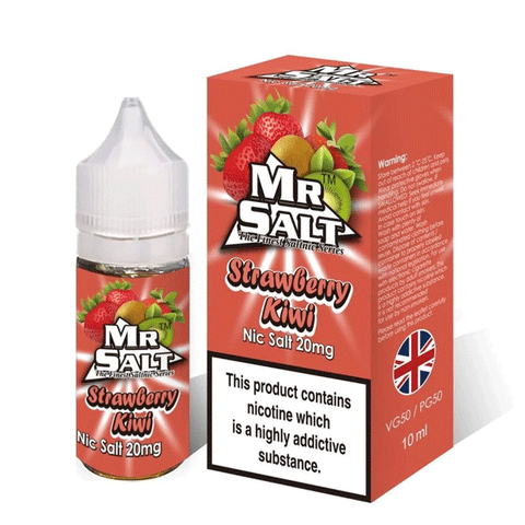 Strawberry Kiwi Nic Salt E-Liquid by Mr Salt 10x10ml - ECIGSTOREUK