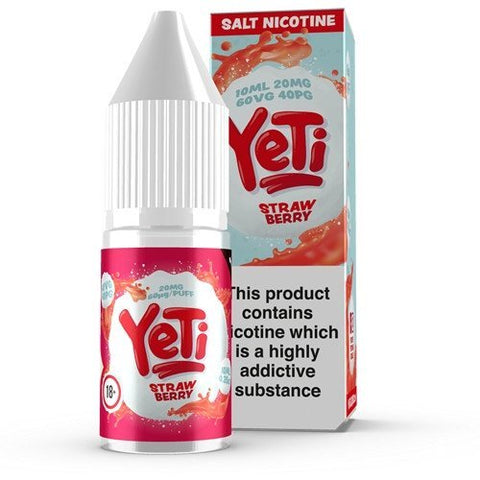 Strawberry Nic Salt E-Liquid by Yeti 10ml - ECIGSTOREUK
