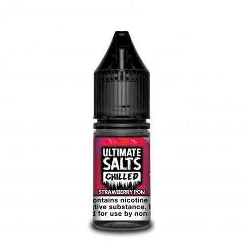 Strawberry Pom Nic Salt E-Liquid by Ultimate Salts Chilled 10ml - ECIGSTOREUK