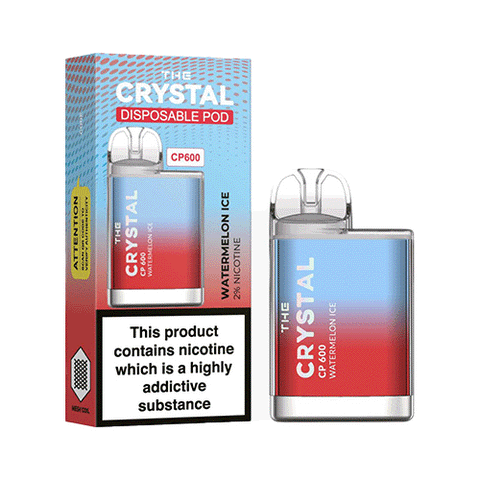 The Crystal CP600 Box Of 10 Disposable Vape Device - 20mg - ECIGSTOREUK