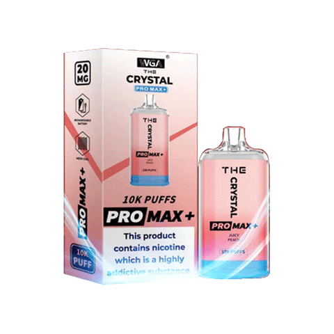 The Crystal Pro Max Plus 10000 Box Of 10 Disposable Vape Device - 20mg - ECIGSTOREUK