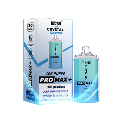 The Crystal Pro Max Plus 10000 Box Of 10 Disposable Vape Device - 20mg - ECIGSTOREUK