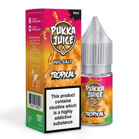 Tropical Nic Salt E-Liquid by Pukka Juice 10ml - ECIGSTOREUK