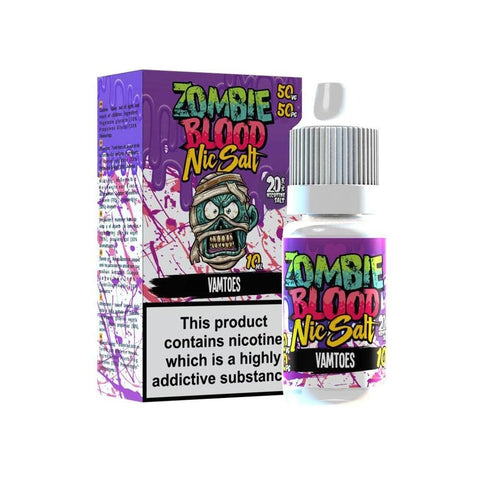 Vamtoes Nic Salt E-Liquid by Zombie Blood 10ml - ECIGSTOREUK