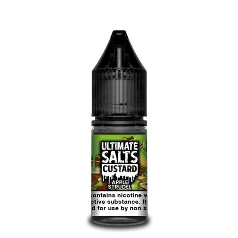 Apple Strudel Nic Salt E-Liquid by Ultimate Salts Custard 10ml - ECIGSTOREUK
