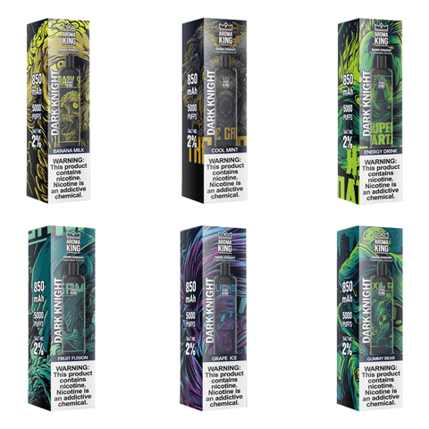 Aroma King Dark Knight 5000 Box Of 10 Disposable Vape Kit - ECIGSTOREUK