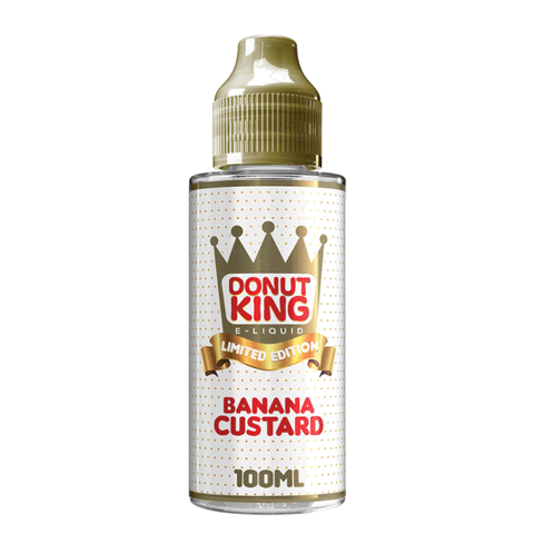 Banana Custard Shortfill E-Liquid By Donut King (LE) 100ml - ECIGSTOREUK