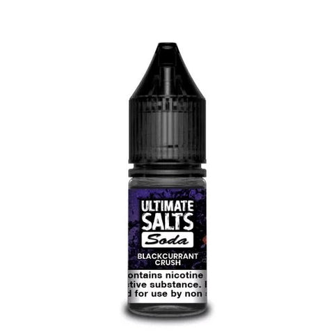 Blackcurrant Crush Nic Salt E-Liquid by Ultimate Salts Soda 10ml - ECIGSTOREUK