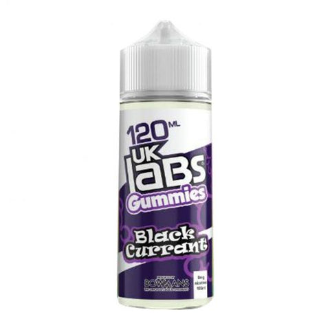 Blackcurrant Gummies Shortfill E Liquid by UK Labs 100ml - ECIGSTOREUK