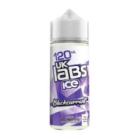 Blackcurrant Ice Shortfill E Liquid by UK Labs 100ml - ECIGSTOREUK