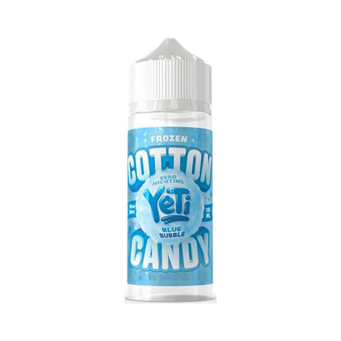 Blue Bubble Shortfill E Liquid by Yeti Cotton Candy Series 100ml - ECIGSTOREUK