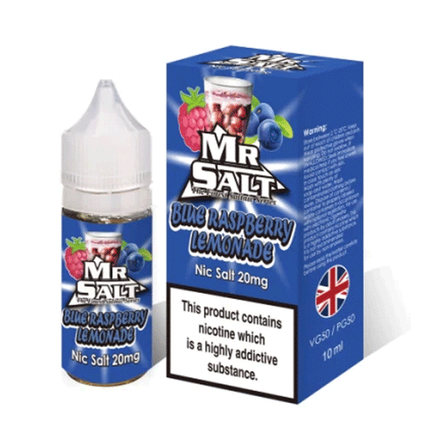 Blue Raspberry Lemonade Nic Salt E-Liquid by Mr Salt 10x10ml - ECIGSTOREUK