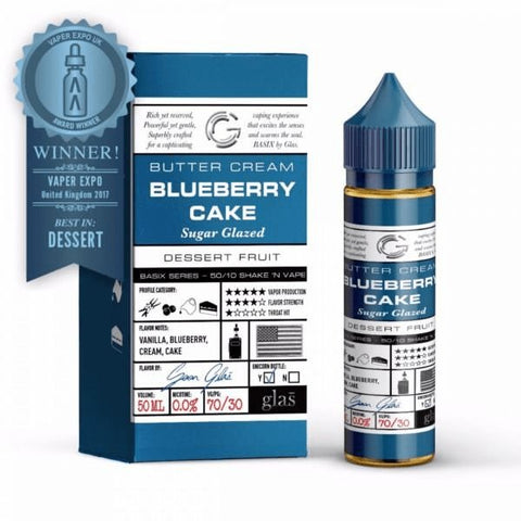 Blueberry Cake Shortfill E Liquid by Glas Basix 50ml - ECIGSTOREUK