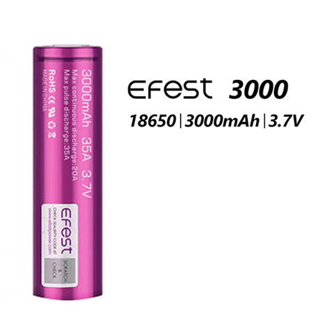 Efest 18650 3000mAh 20A IMR Battery - ECIGSTOREUK
