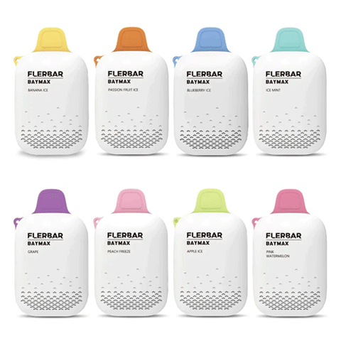 Flerbar Baymax 3500 Box of 10 Disposable Vape Kit 0mg - ECIGSTOREUK