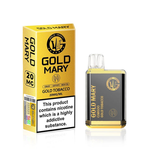 Gold Mary GM600 Disposable Vape Pod Device – Box Of 10 - ECIGSTOREUK