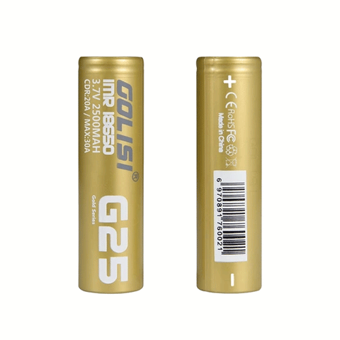 Golisi 18650 Rechargeable Vape Battery 2500mAh - ECIGSTOREUK