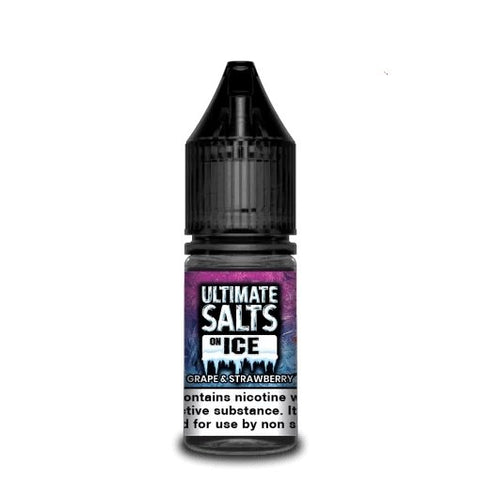 Grape &amp; Strawberry Nic Salt E-Liquid by Ultimate Salts Ice 10ml - ECIGSTOREUK