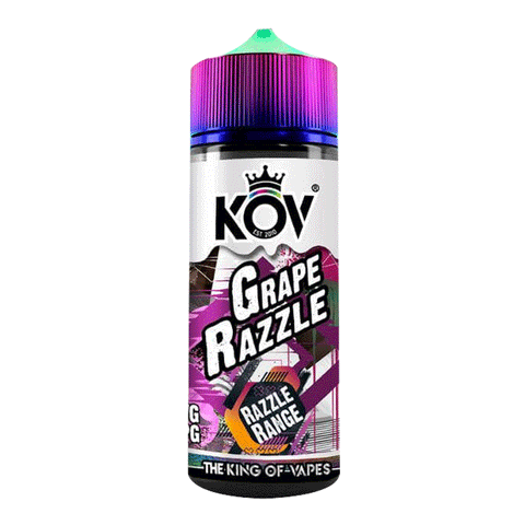 Grape Razzle Shortfill E-Liquid by By KOV Razzle Range 100ml - ECIGSTOREUK