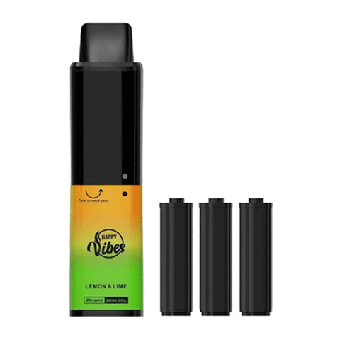 Happy Vibes Twist 2400 Box Of 5 Disposable Vape Kit - 20mg - ECIGSTOREUK