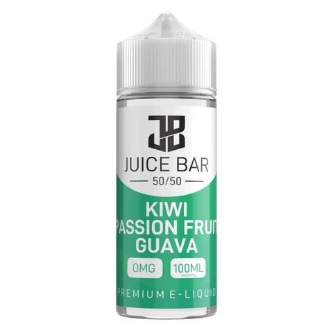 Kiwi Passion Fruit Guava Shortfill E Liquid by Juice Bar 50/50 100ml - ECIGSTOREUK