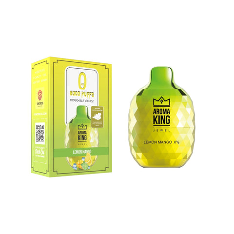 Lemon Mango Aroma King Jewel 8000 Disposable Device - ECIGSTOREUK