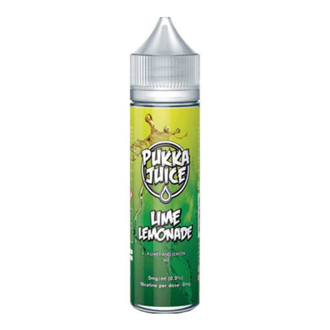 Lime Lemonade Shortfill E-Liquid by Pukka Juice 50ml - ECIGSTOREUK