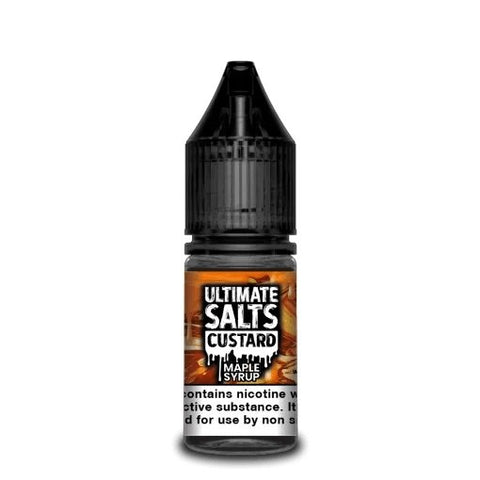 Maple Syrup Nic Salt E-Liquid by Ultimate Salts Custard 10ml - ECIGSTOREUK