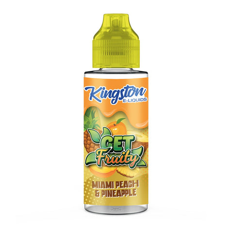 Miami Peach Pineapple E Liquid by Kingston Get Fruity 100ml - ECIGSTOREUK