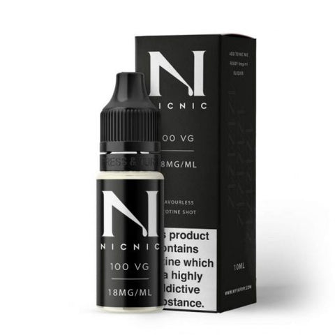 Nic Nic Nicotine Shot 18mg 100 VG 10ml - ECIGSTOREUK