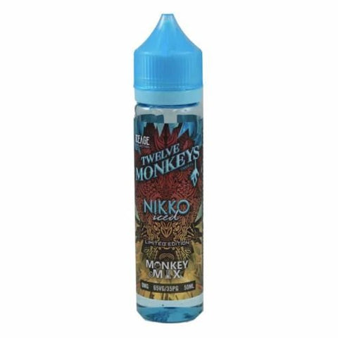 Nikko Iced Shortfill E-Liquid by Twelve Monkeys 50ml - ECIGSTOREUK