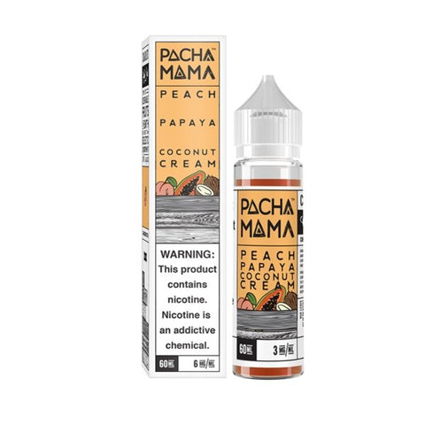 Peach, Papaya and Coconut Cream E-Liquid by Pacha Mama 50ml - ECIGSTOREUK