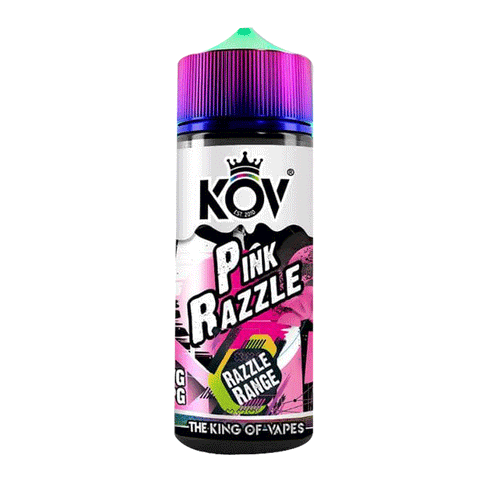 Pink Razzle Shortfill E-Liquid by By KOV Razzle Range 100ml - ECIGSTOREUK