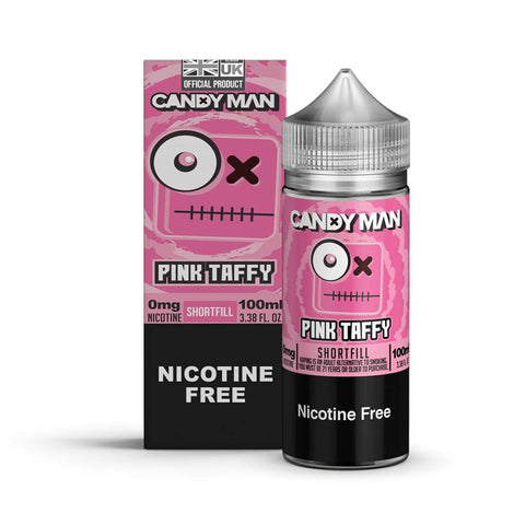 Pink Taffy Shortfill E Liquid by Candy Man Keep It 100 100ml - ECIGSTOREUK