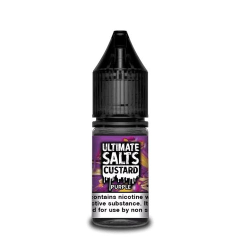 Purple Nic Salt E-Liquid by Ultimate Salts Custard 10ml - ECIGSTOREUK