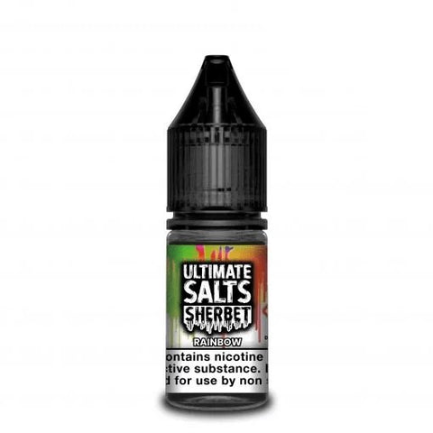 Rainbow Nic Salt E-Liquid by Ultimate Salts Sherbet 10ml - ECIGSTOREUK