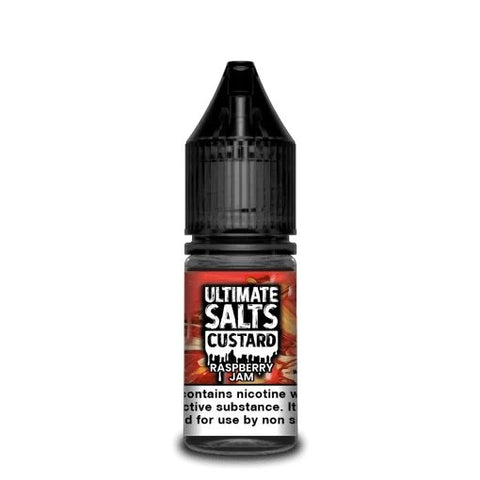 Raspberry Jam Nic Salt E-Liquid by Ultimate Salts Custard 10ml - ECIGSTOREUK