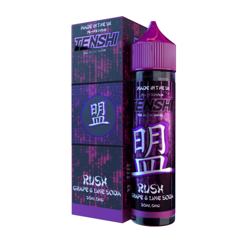 Rush Grape &amp; Lime Soda Shortfill E-Liquid by Tenshi Power Series 50ml - ECIGSTOREUK