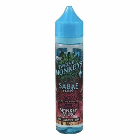 Sabae Iced Shortfill E-Liquid by Twelve Monkeys 50ml - ECIGSTOREUK